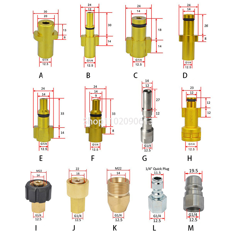 Pressure Washer Foam Gun - 1Pc Metal Adapter Foam Nozzle Foam