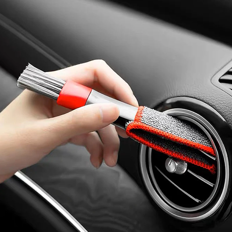 Interior Detailing Kit - Car Air Vent Double Head Brushes