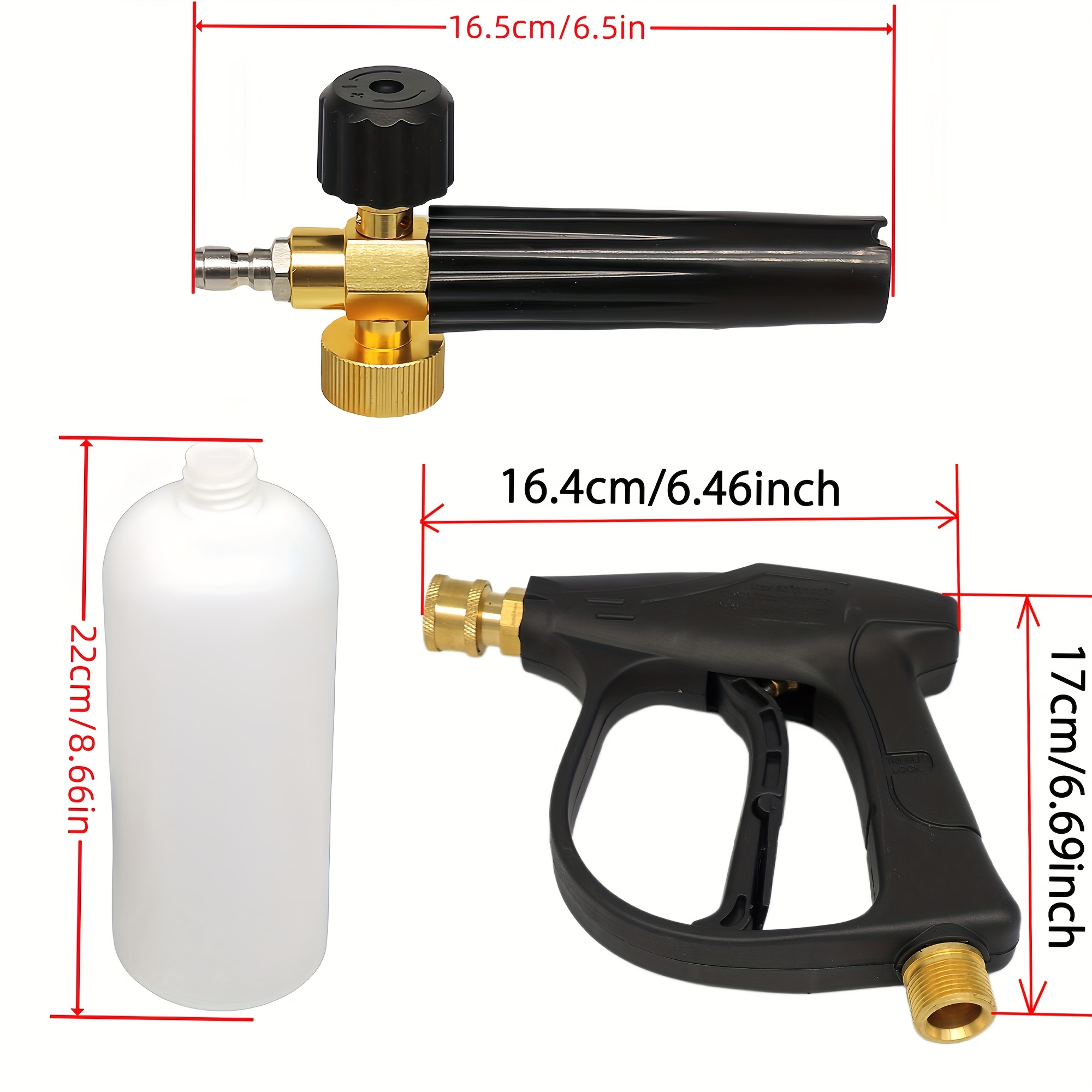 High Pressure Washer Short Gun - Pressure Washer Foam Gun 评论和价格