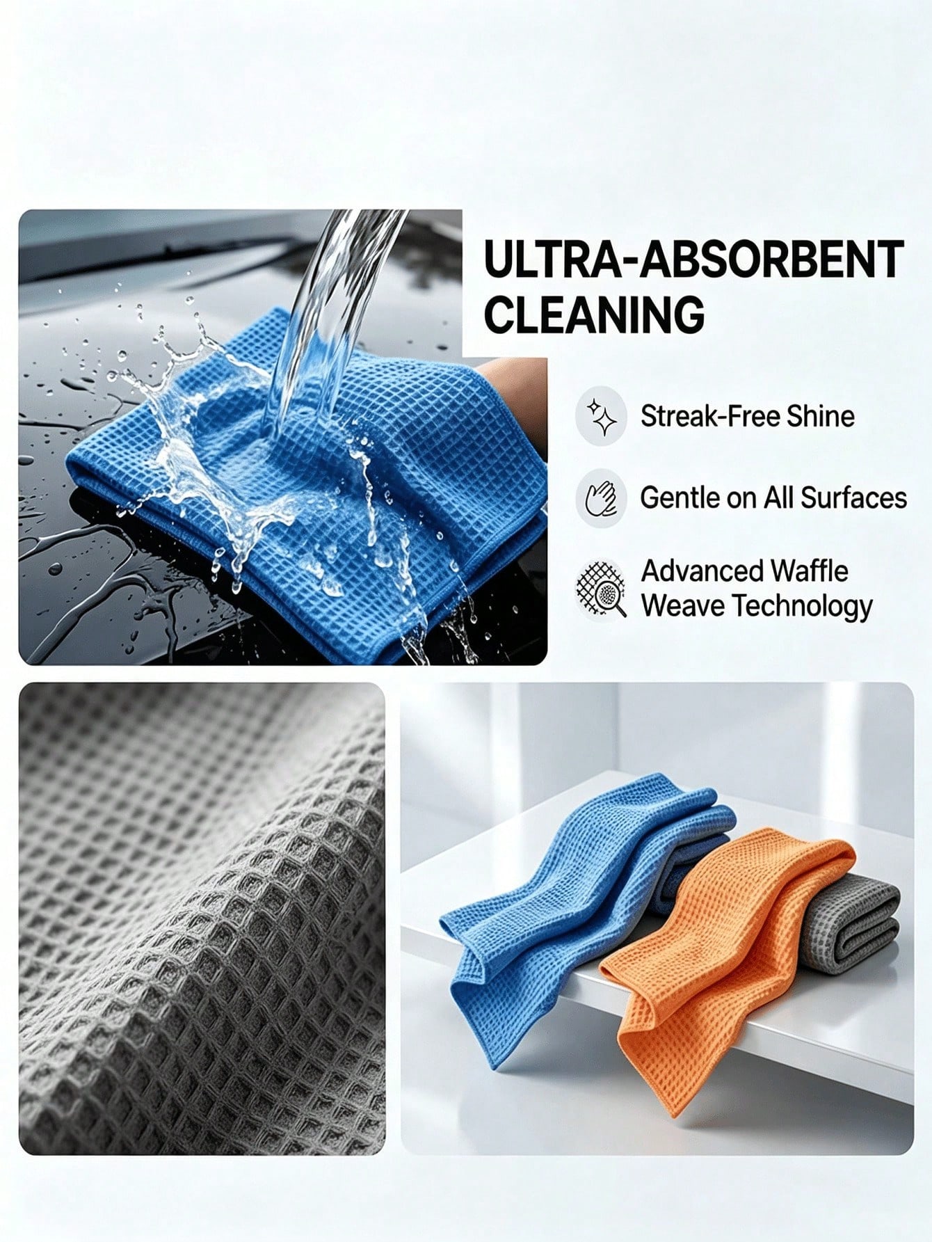 40x40cm Microfiber Suede Car G - Microfiber Towel Detailing 评论和价格