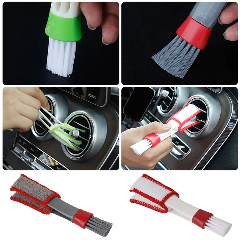 Car Air Vent Double Head Brush - Interior Detailing Kit 评论和价格